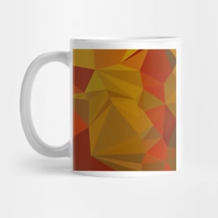 Tenne Tawny Orange Abstract Low Polygon Background Mug